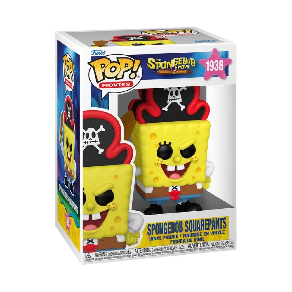 Boneco Funko Pop! Bob Esponja O Filme - Pirata Bob Esponja ÚNICO 3