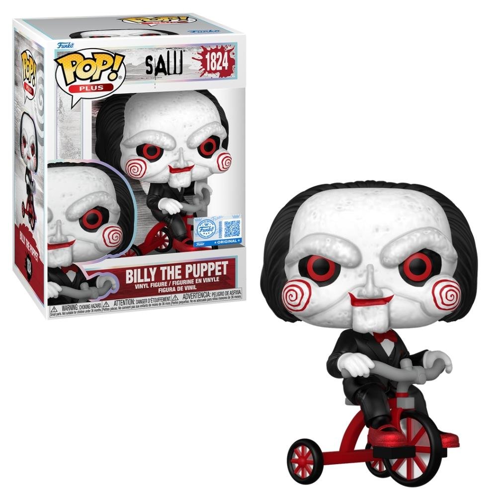 Boneco Funko Pop Plus Jogos Mortais Billy No Triciclo NICO