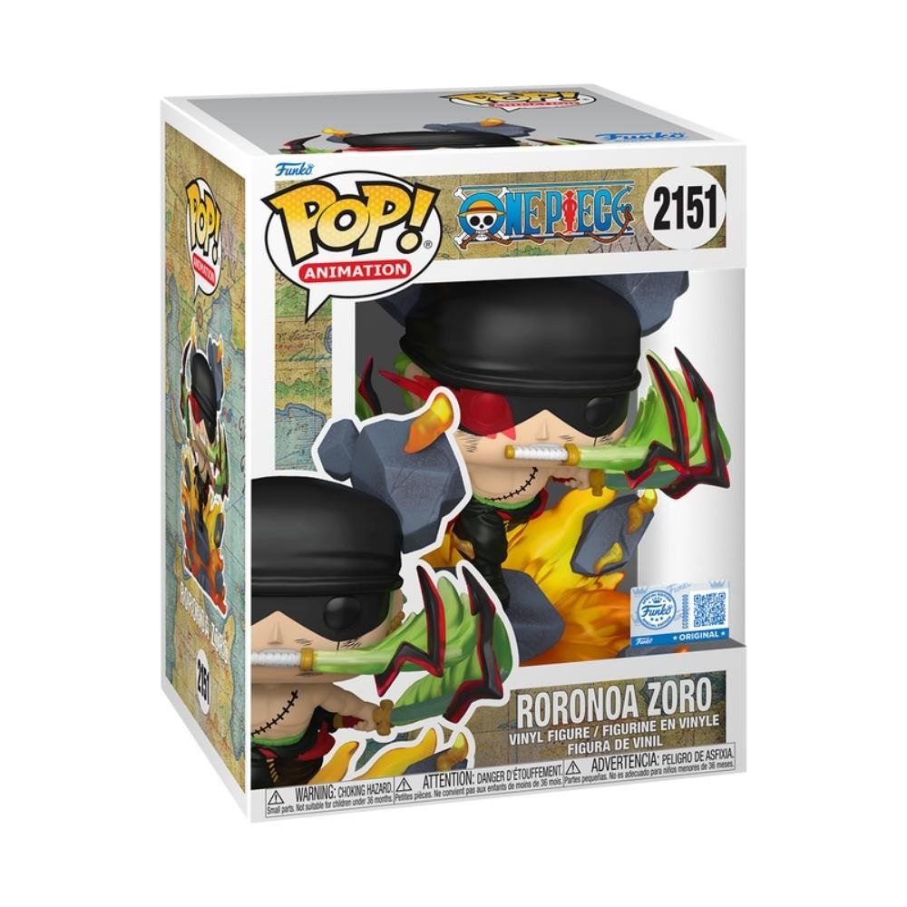 Boneco Funko Pop! Premium One Piece - Zoro (Rei do Inferno) ÚNICO 2