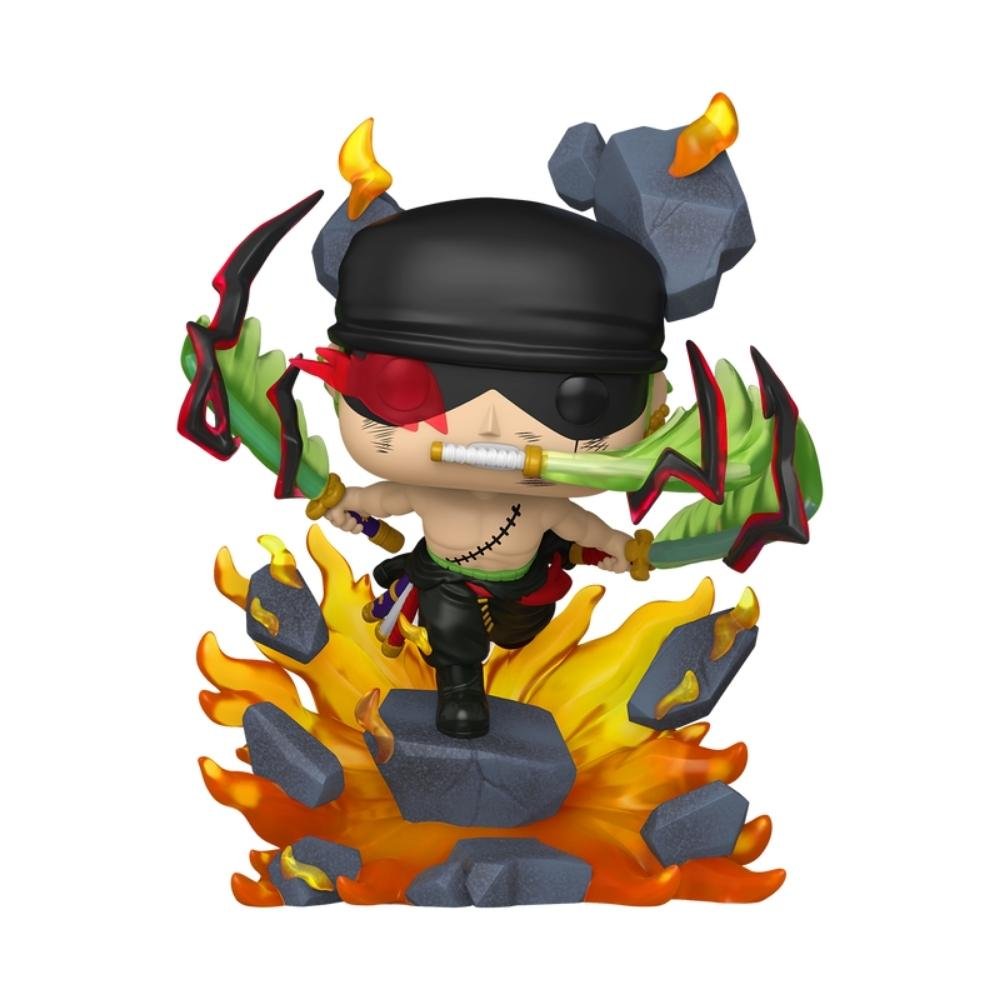 Boneco Funko Pop! Premium One Piece - Zoro (Rei do Inferno) ÚNICO 3