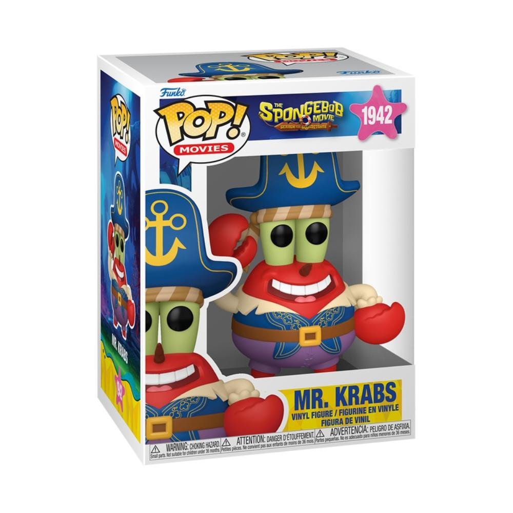 Boneco Funko Pop! Bob Esponja O Filme - Pirata Siriguejo ÚNICO 2