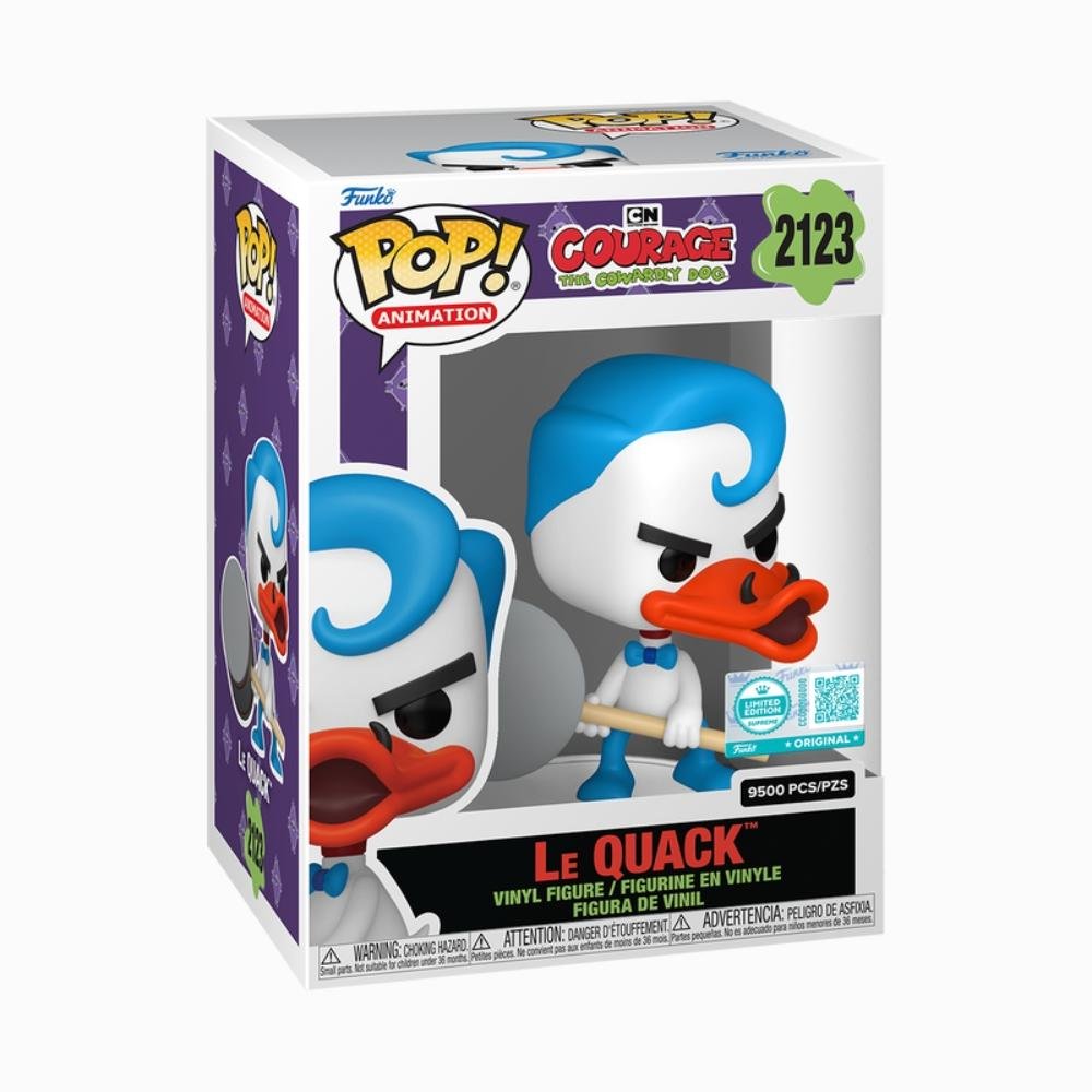 Boneco Funko Pop! Ed Ltda Coragem o Cão Covarde - Le Quack ÚNICO 2