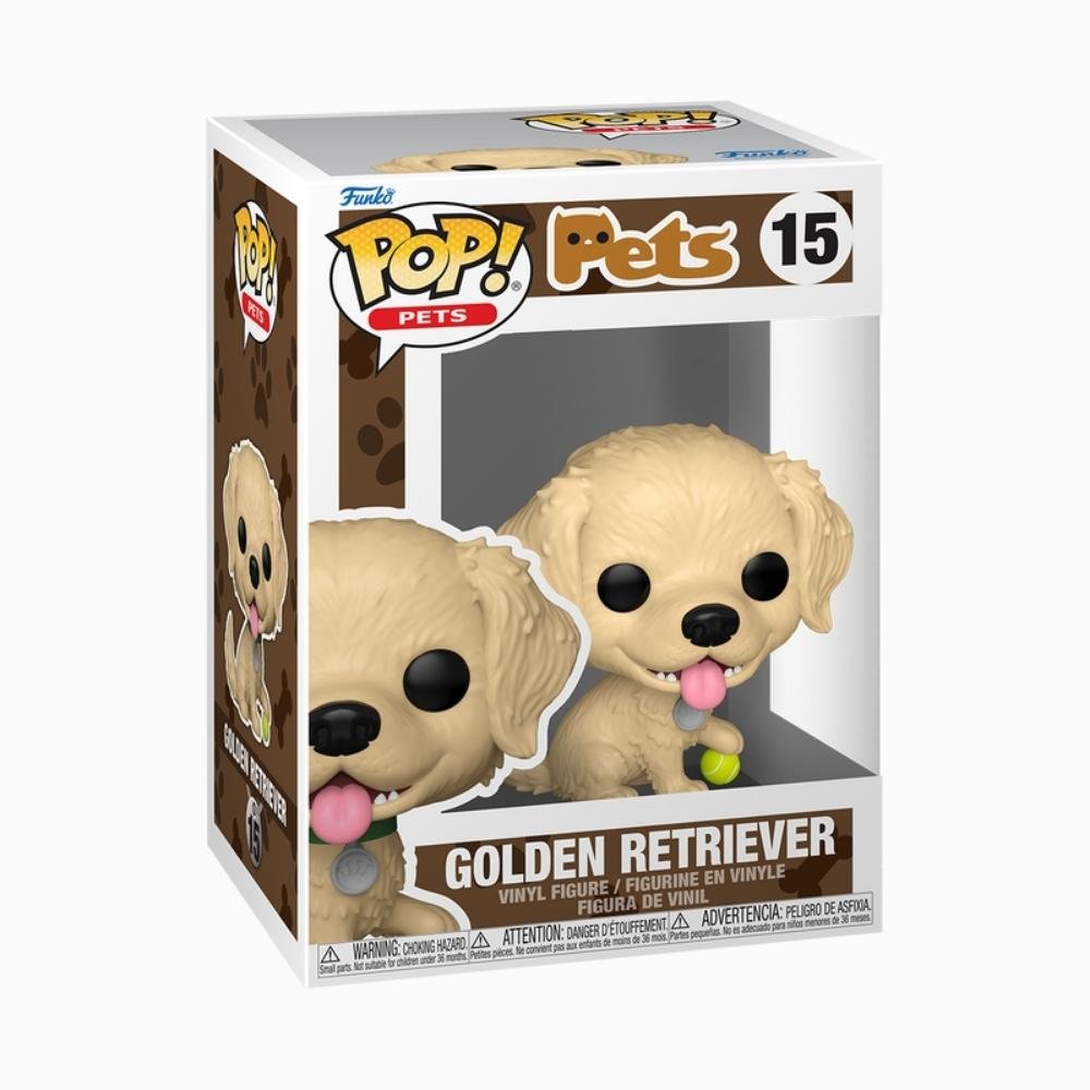 Boneco Funko Pop! Pets - Golden Retriever ÚNICO 2