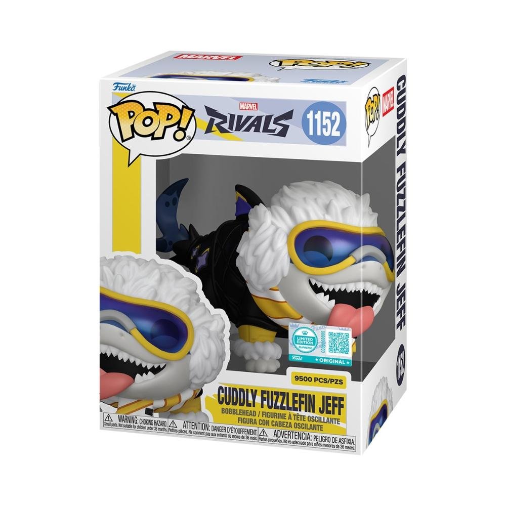 Boneco Funko Pop Ed Lim Marvel Rivals Jeff Cuddly Fuzzlefin ÚNICO 2