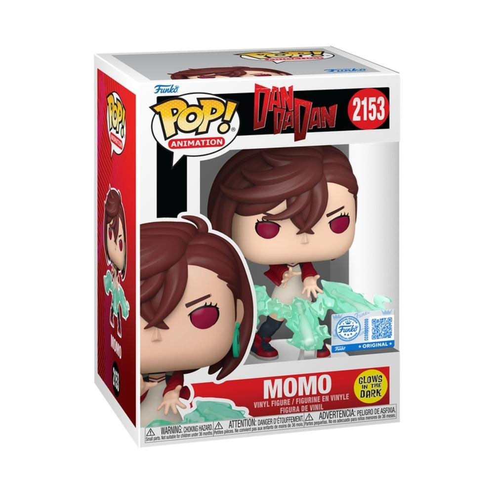 Boneco Funko Pop! Exclusivo DAN DA DAN - Momo (Glow) ÚNICO 3