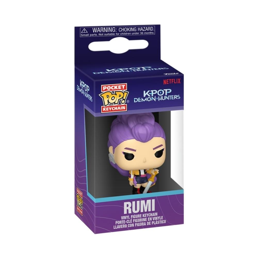 Kit Boneco Funko Pop! Guerreiras do K-Pop - Rumi + Chaveiro ÚNICO 2