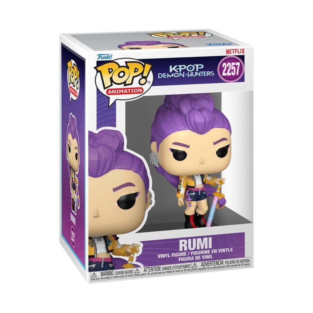 Kit Boneco Funko Pop! Guerreiras do K-Pop - Rumi + Chaveiro ÚNICO 5