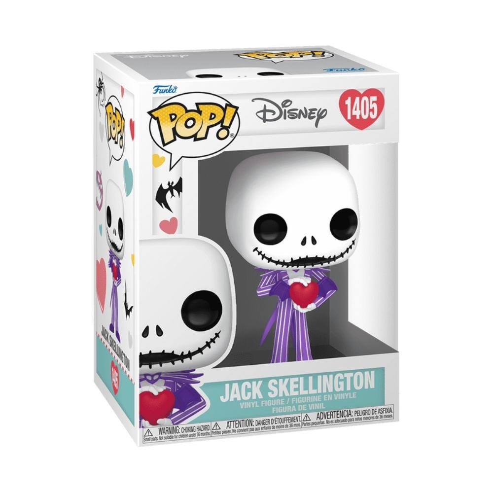 Boneco Funko Pop! Disney O Estranho Mundo De Jack c Coração ÚNICO 2