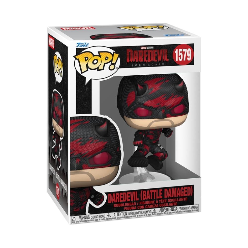 Boneco Funko Pop Marvel Demolidor Renascido Traje Danificado ÚNICO 2