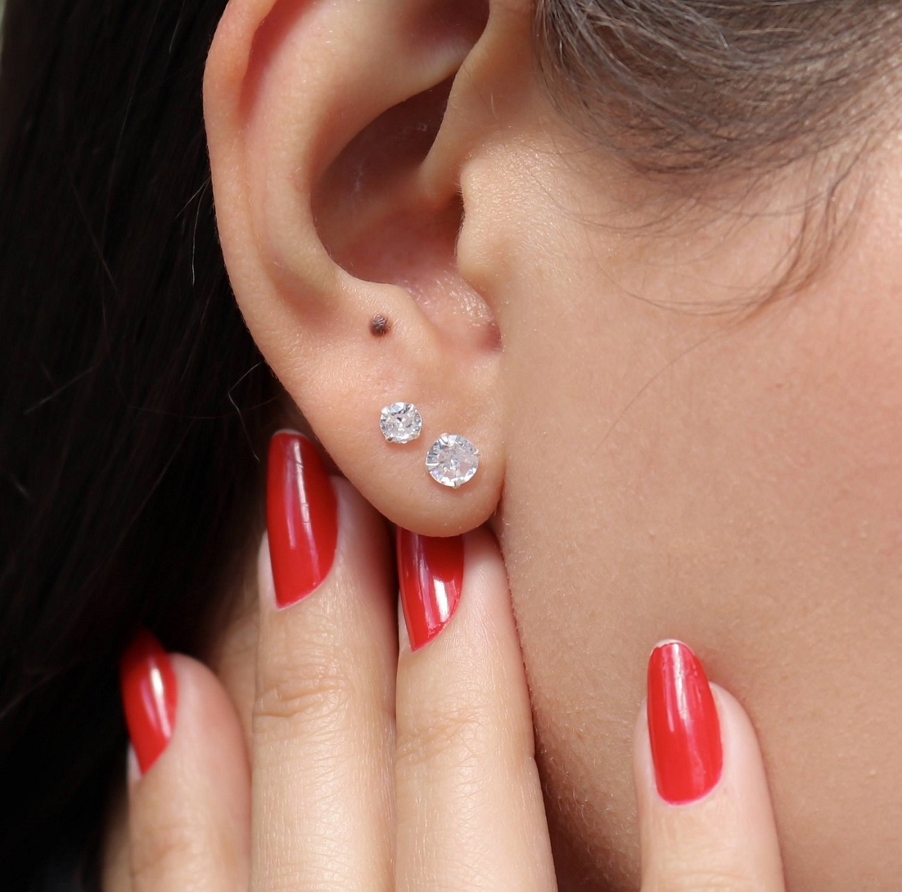 Brincos de Prata Kit Trio Pontos de Luz Prata 2