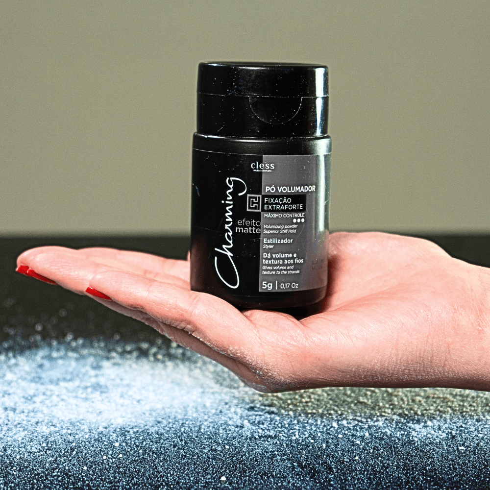 Pó Volumador Fixação Extraforte estilizador da textura Efeito Matte ÚNICO 5