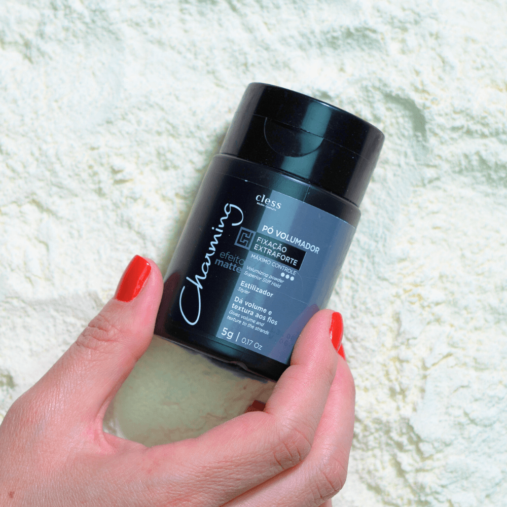 Pó Volumador Fixação Extraforte estilizador da textura Efeito Matte ÚNICO 6