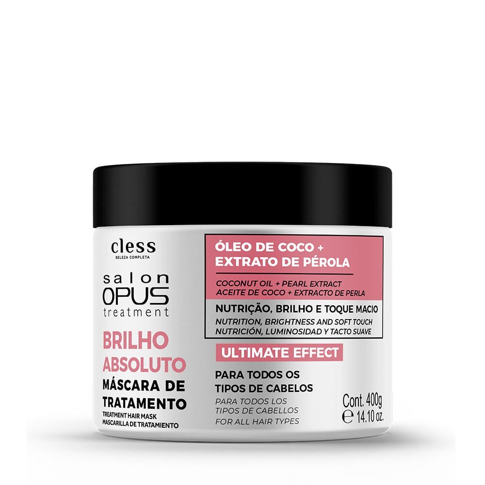 Salon Opus Máscara de Tratamento Brilho Absoluto 400g 400g