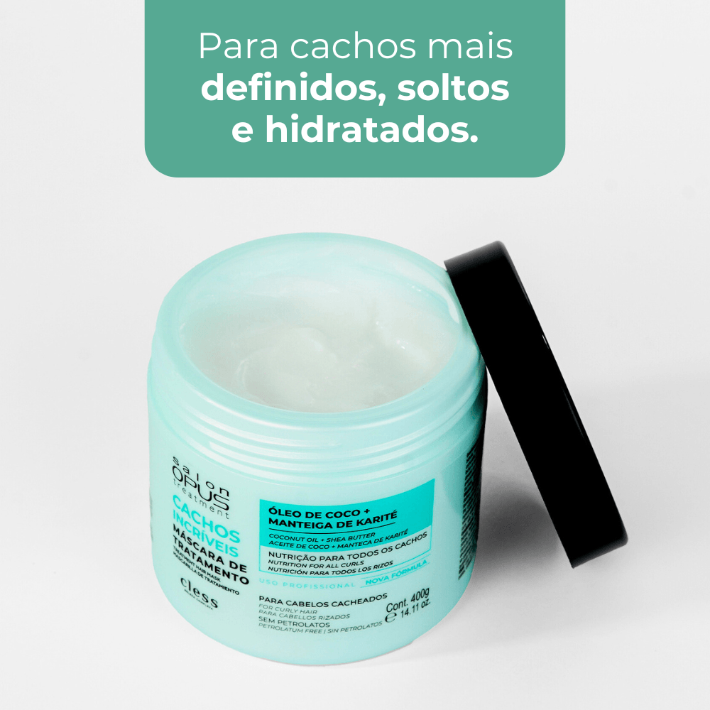 Mascara para tratamento Cachos Incríveis Salon Opus 400g 400g 2