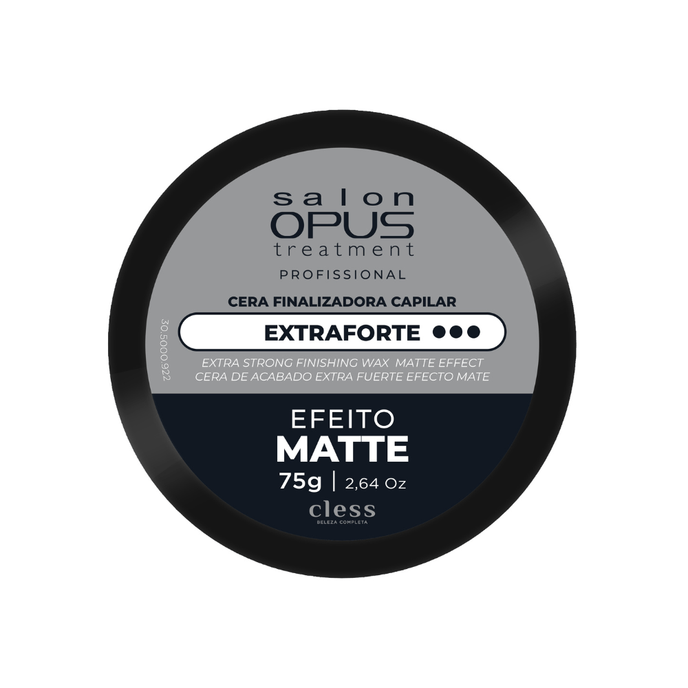 Cera Modeladora Fixação Extra Forte Matte Salon Opus 75g