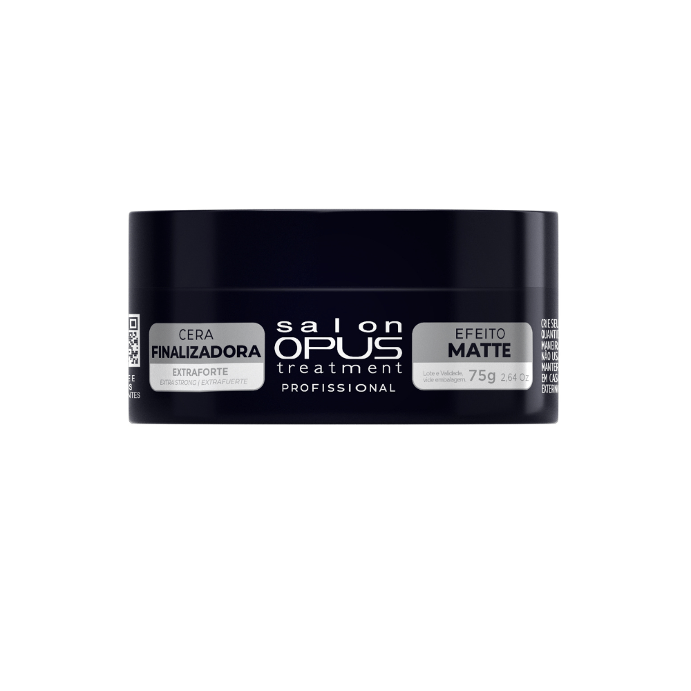 Cera Modeladora Fixação Extra Forte Matte Salon Opus 75g 75g 2