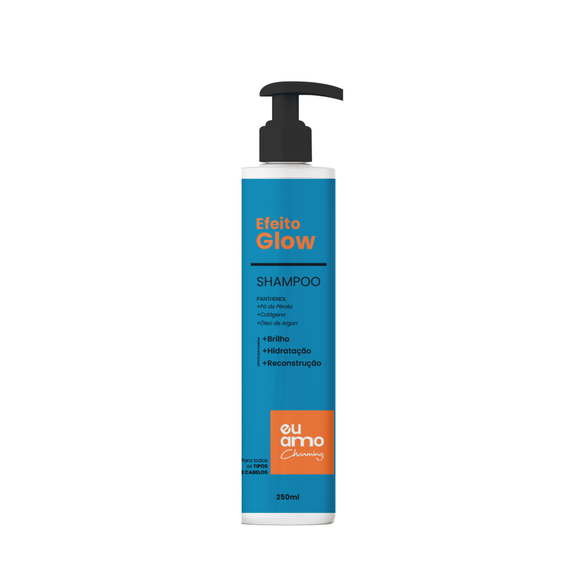 Shampoo Efeito Glow Nutritivo Argan 250ml Eu Amo Charming