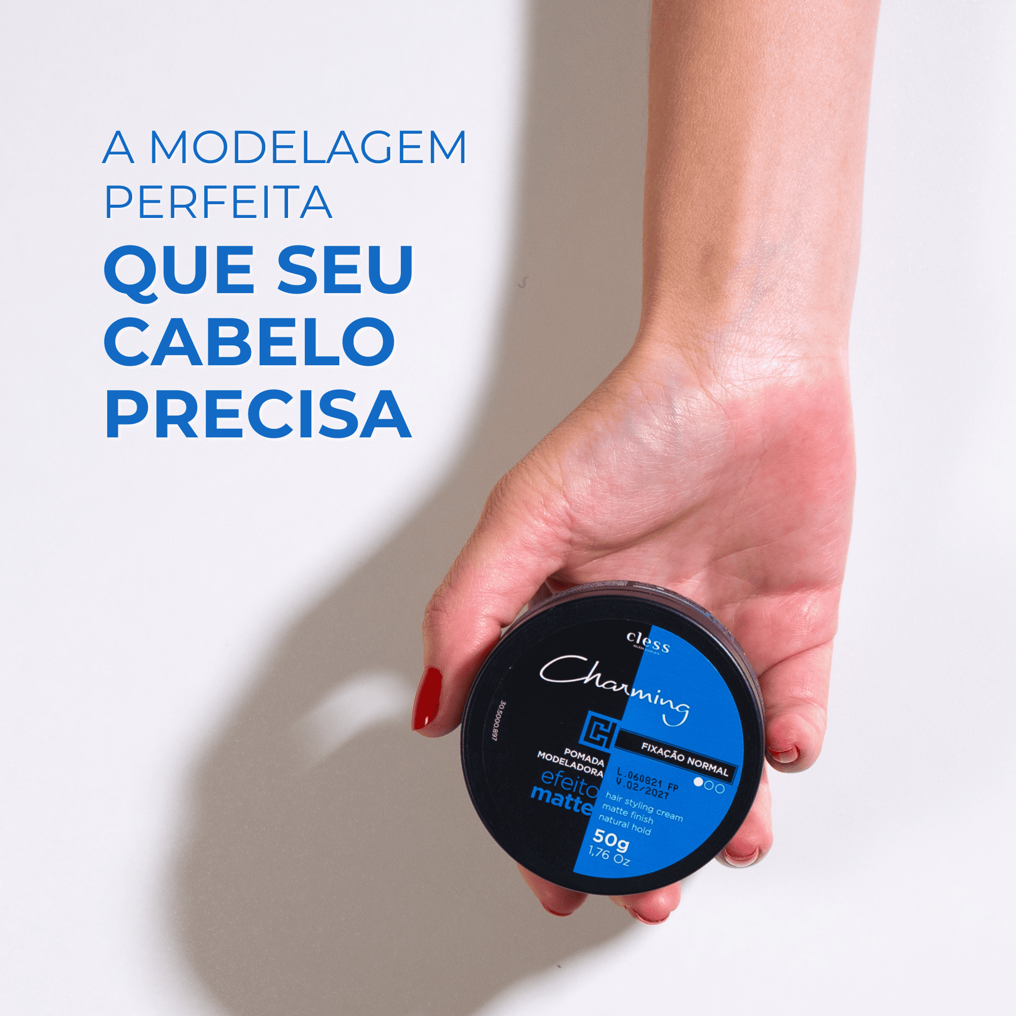 Cera Modeladora Normal Efeito Matte 50g Charming 50g 4