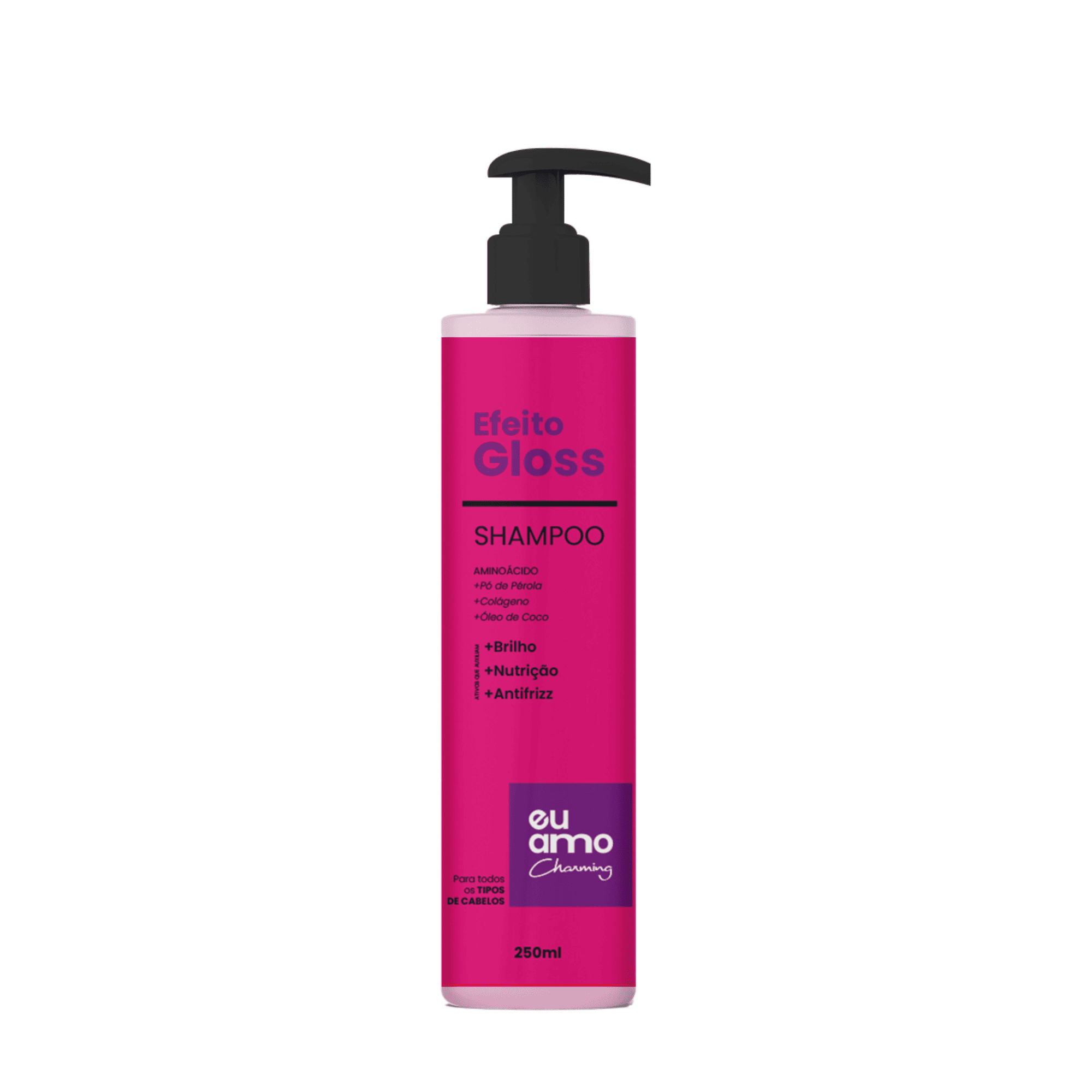 Shampoo Efeito Gloss Brilho Intenso Eu Amo Charming 250ML