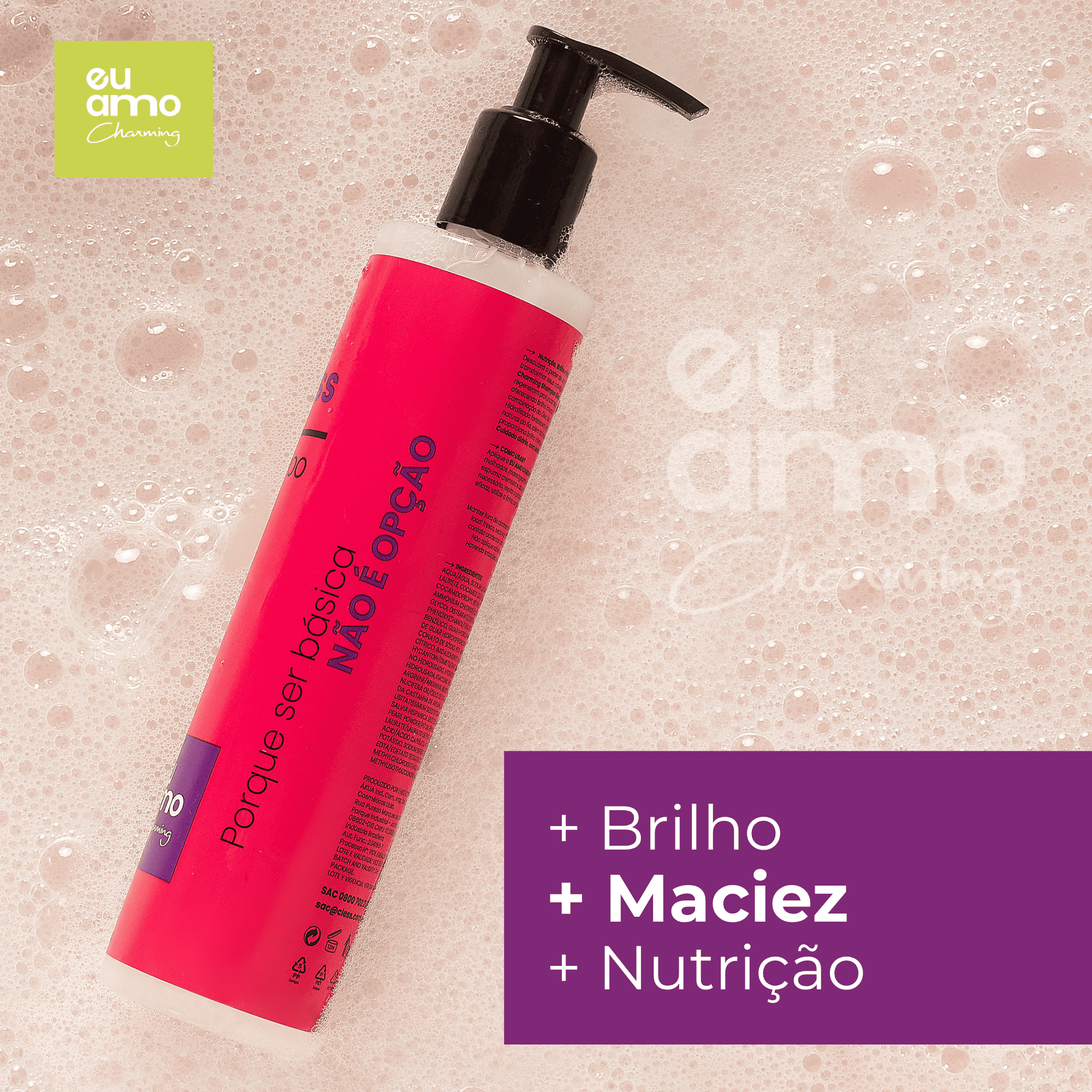 Condicionador Efeito Gloss Brilho Intenso Eu Amo Charming 200ML 200ml 3