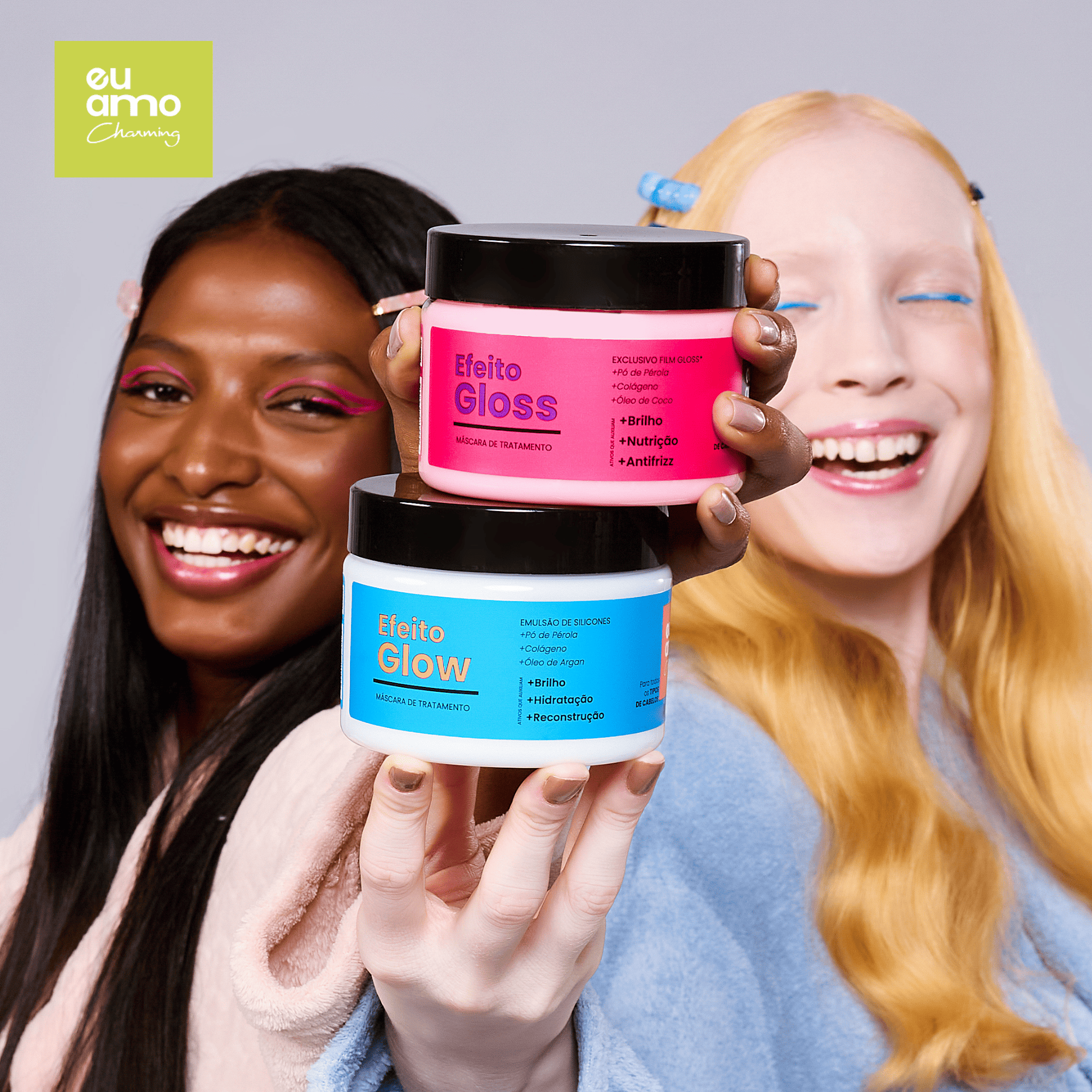 Mascara de Tratamento Argan Efeito Glow Eu Amo Charming 250g 250g 6