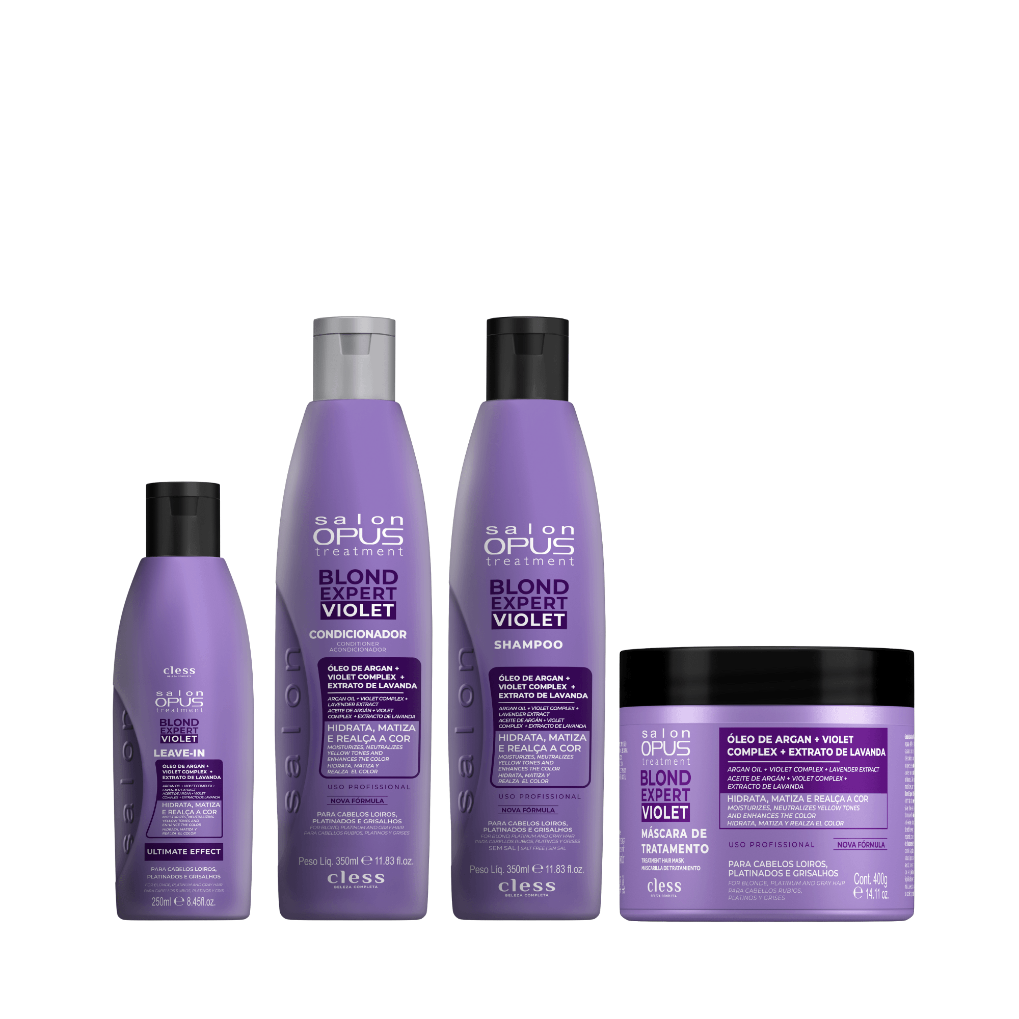 Kit Matização Completa Blond Violet Salon Opus ÚNICO 1