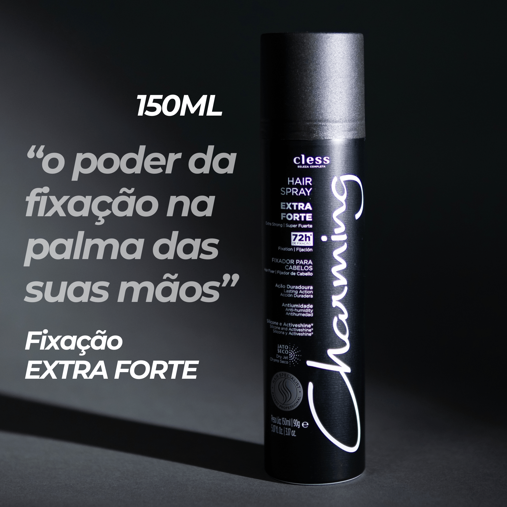 Kit Fixação Completa Fixa Maquiagem e Hair Spray Extra forte ÚNICO 3