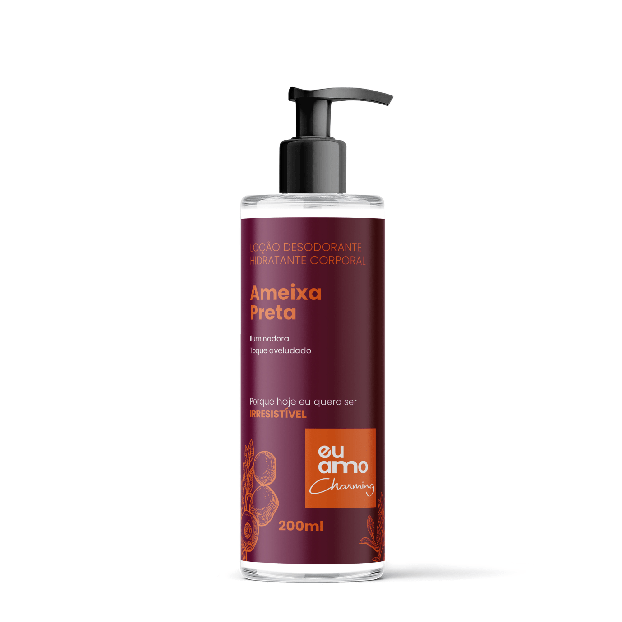 Eu Amo Charming Loção Desodorante Hidratante Ameixa Preta 200ml