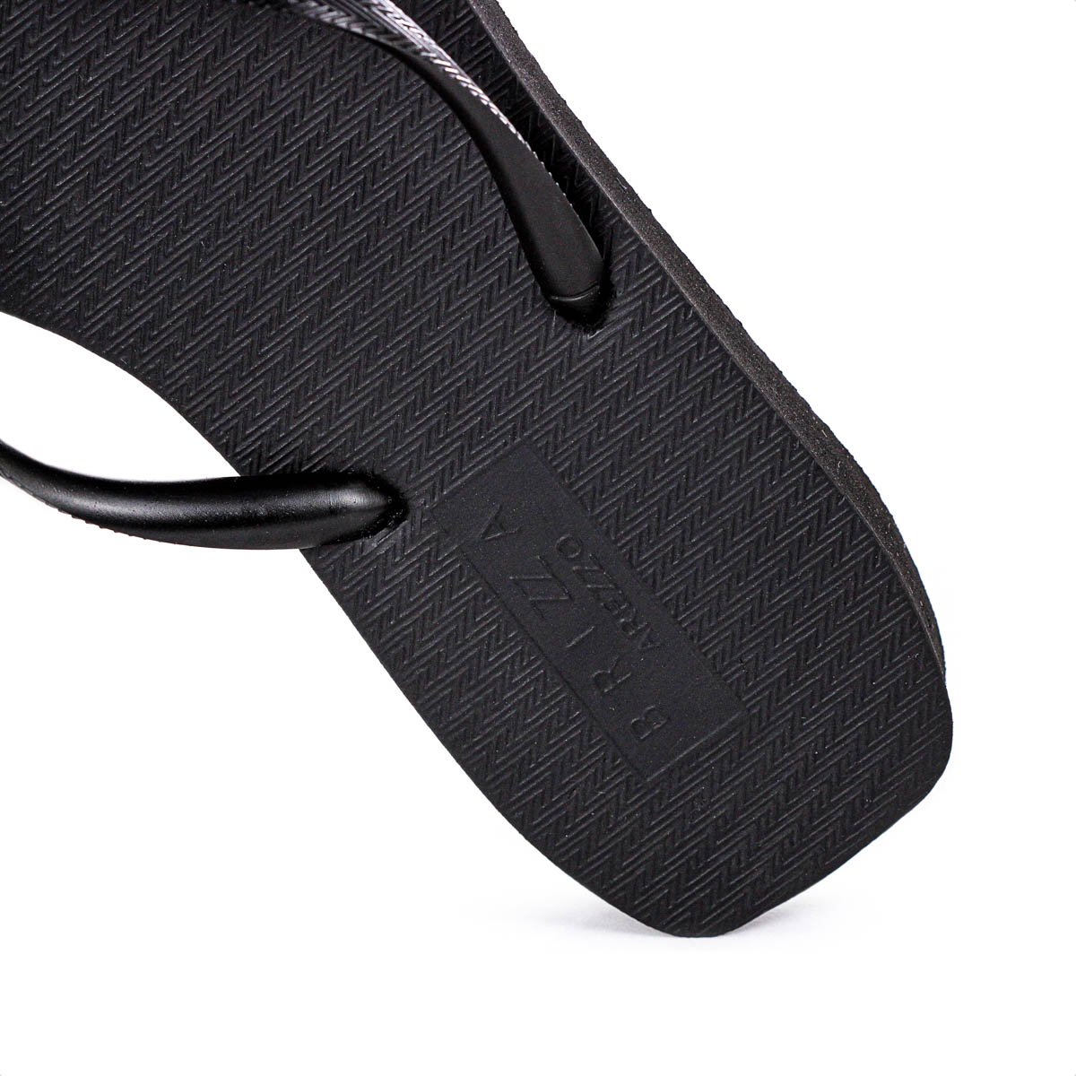Chinelo Brizza Arezzo Bico Quadrado Preto - Feminino Preto 6