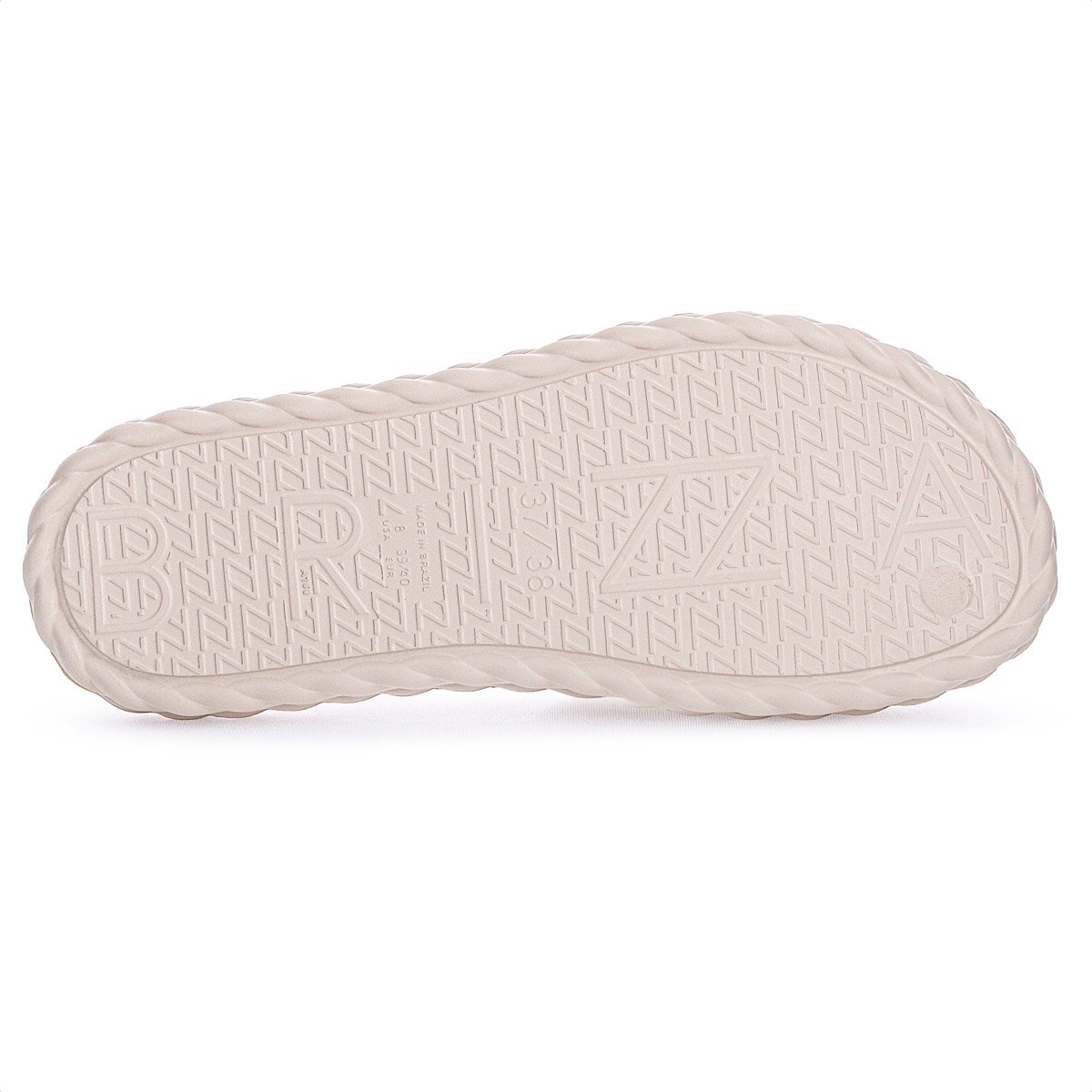Chinelo Slide Brizza Arezzo EVA Off White Jelly - Feminino Off White 8