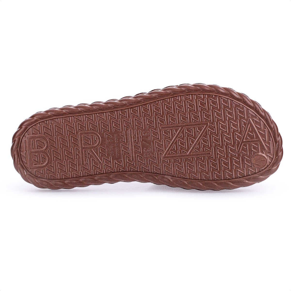 Chinelo Slide Brizza Arezzo EVA Bronze Metal - Feminino Marrom 6