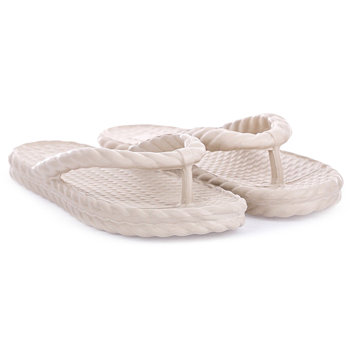 Chinelo Brizza Arezzo EVA Off White - Feminino Bege 4