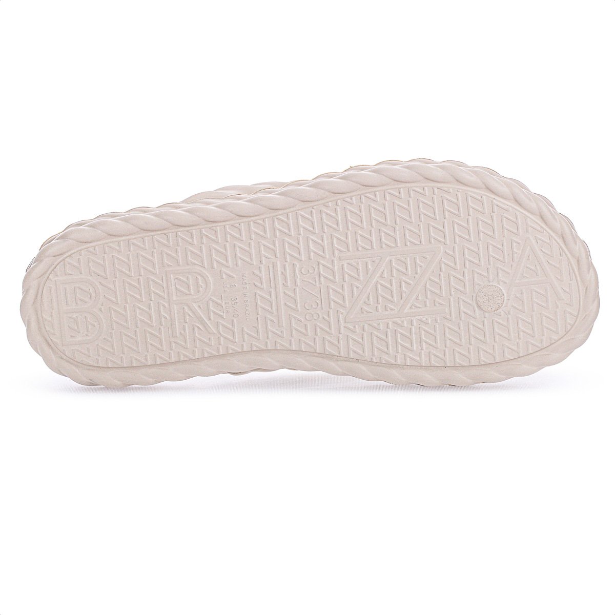Chinelo Brizza Arezzo EVA Off White - Feminino Bege 6