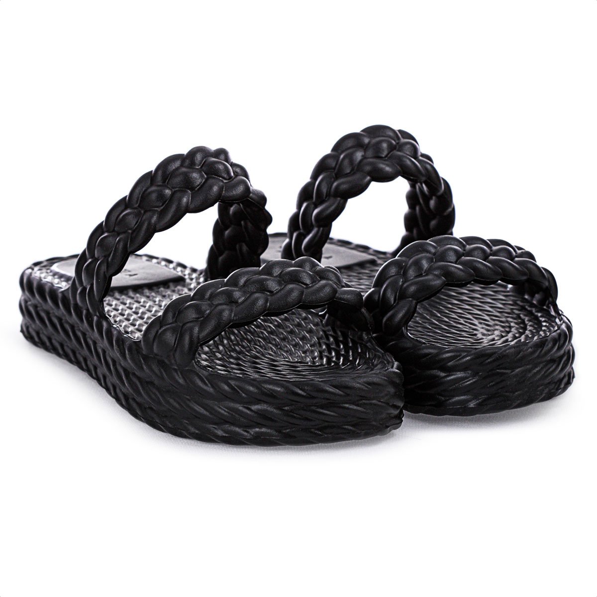 Sandalia Brizza Arezzo EVA Salto Baixo Preto - Feminino Preto 3