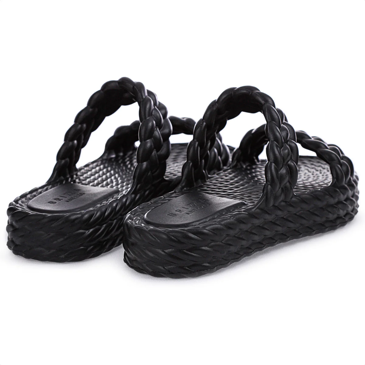 Sandalia Brizza Arezzo EVA Salto Baixo Preto - Feminino Preto 4