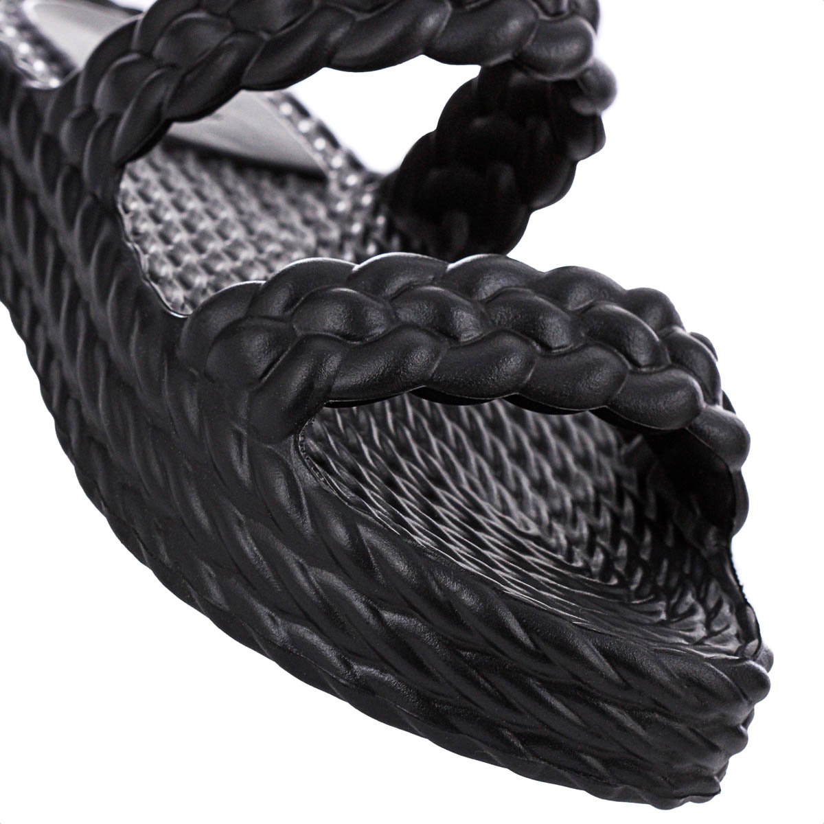 Sandalia Brizza Arezzo EVA Salto Baixo Preto - Feminino Preto 7