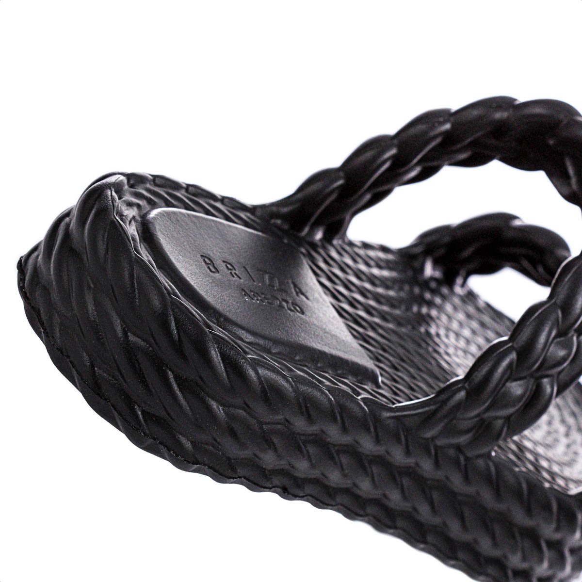 Sandalia Brizza Arezzo EVA Salto Baixo Preto - Feminino Preto 8