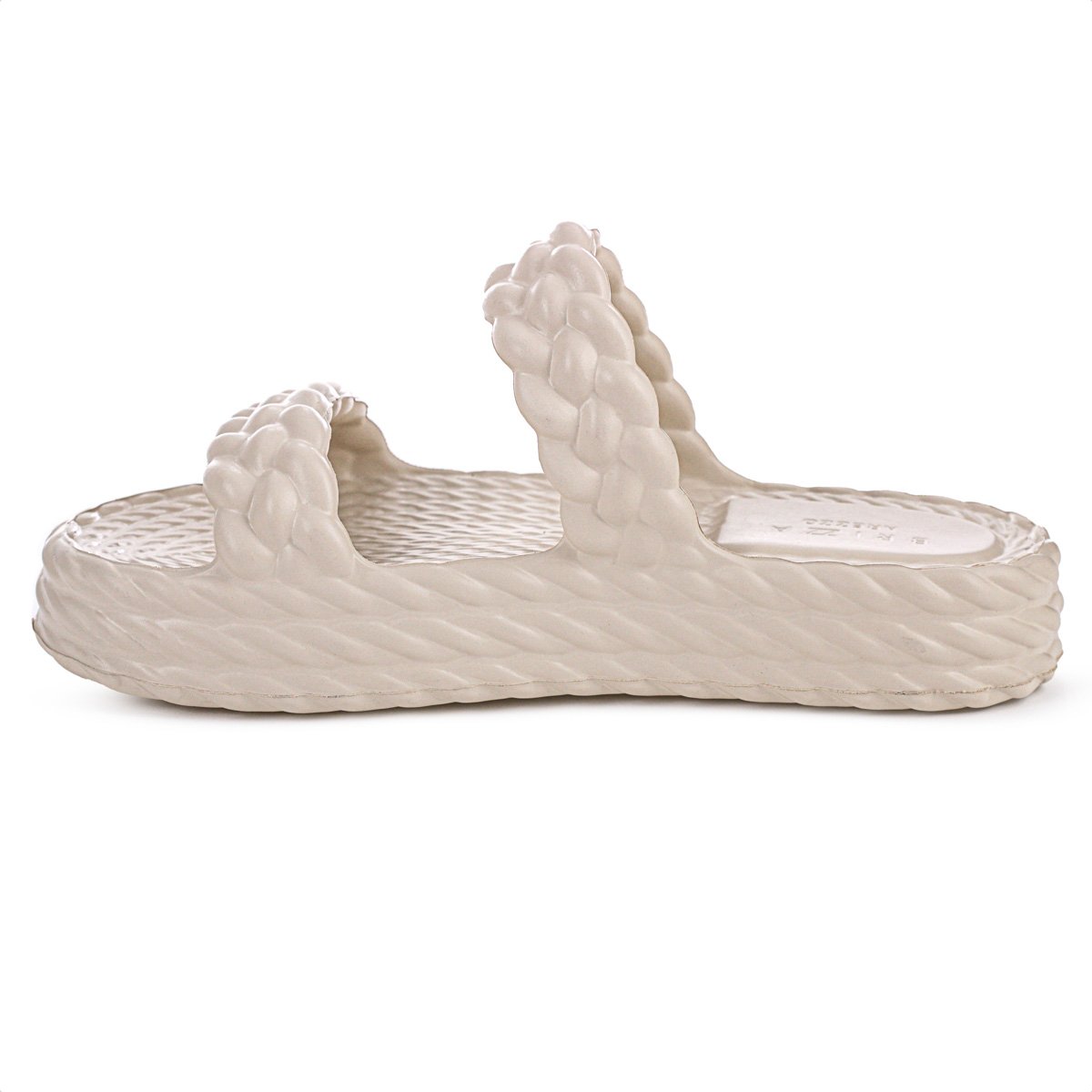 Sandalia Brizza Arezzo EVA Salto Baixo Off White - Feminino Branco 2
