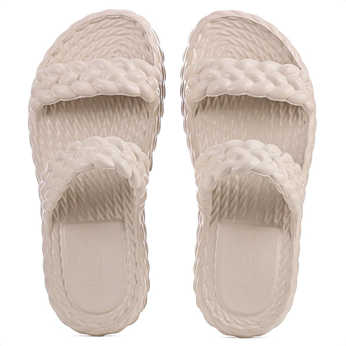 Sandalia Brizza Arezzo EVA Salto Baixo Off White - Feminino Branco 3