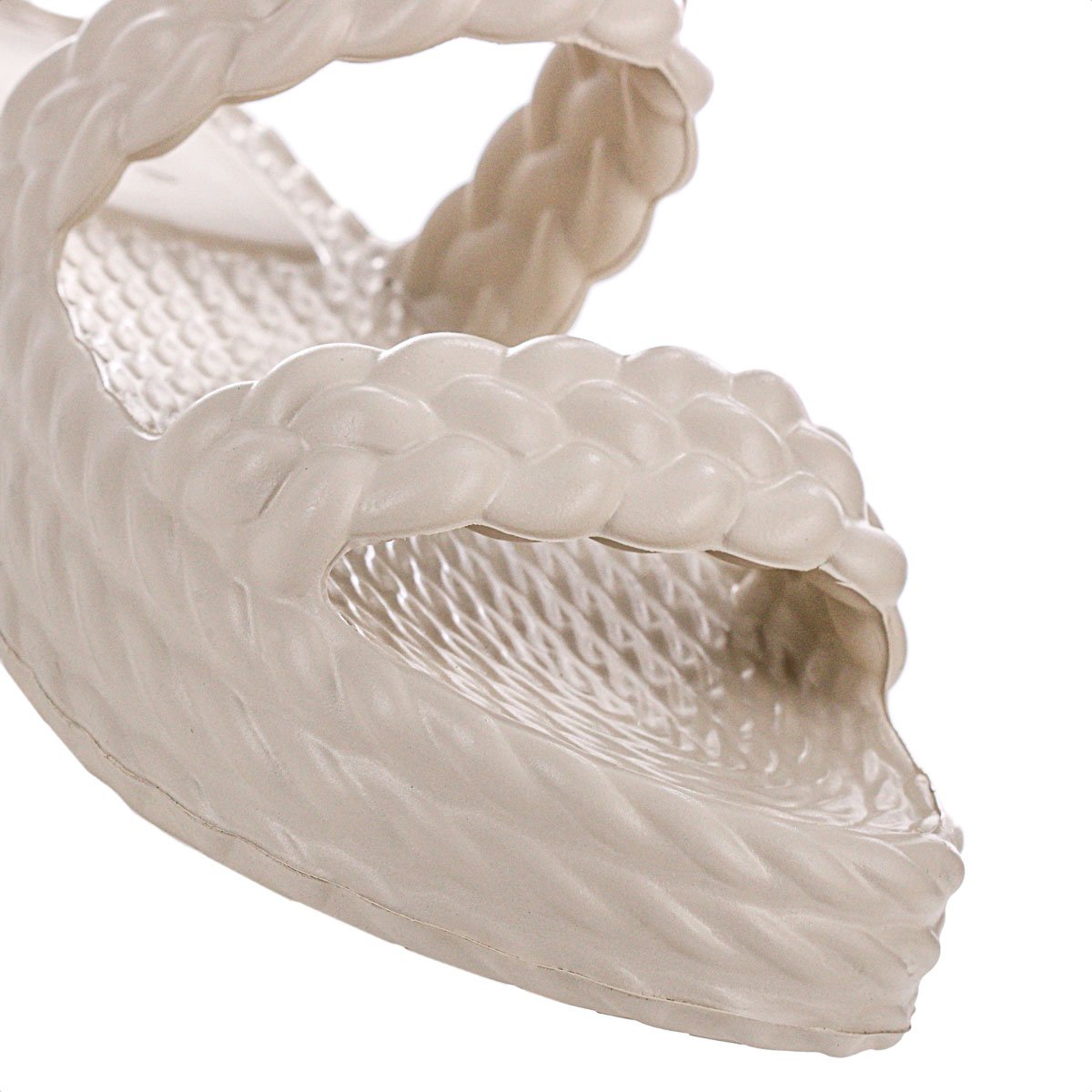 Sandalia Brizza Arezzo EVA Salto Baixo Off White - Feminino Branco 4