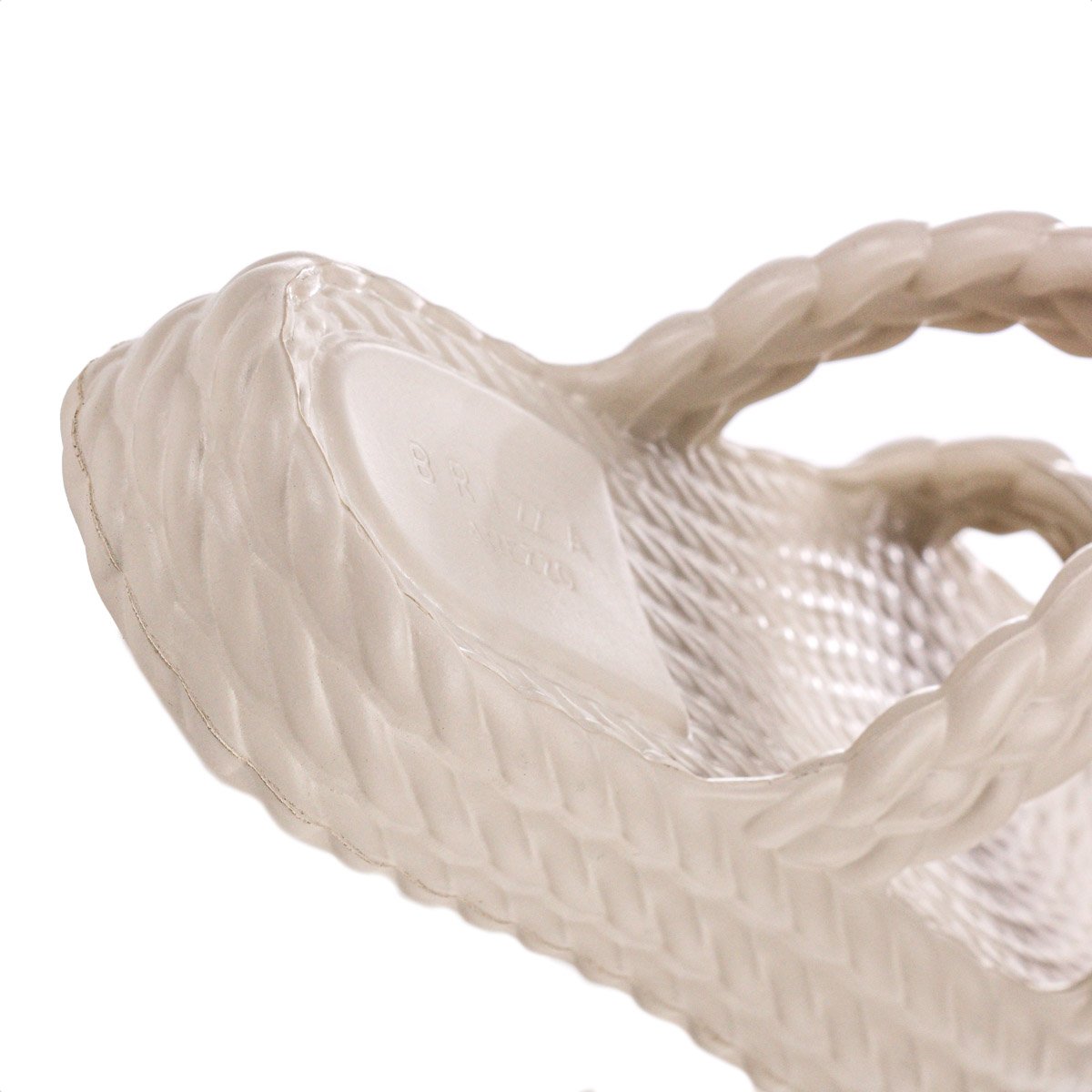 Sandalia Brizza Arezzo EVA Salto Baixo Off White - Feminino Branco 5