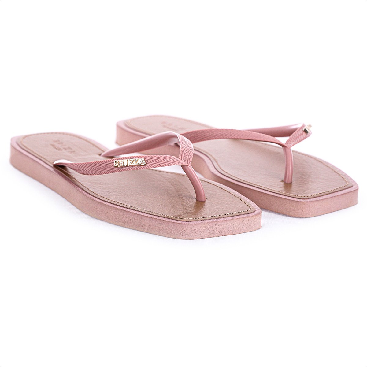 Chinelo Brizza Arezzo Bico Quadrado Rosa Jelly - Feminino Rosa 4