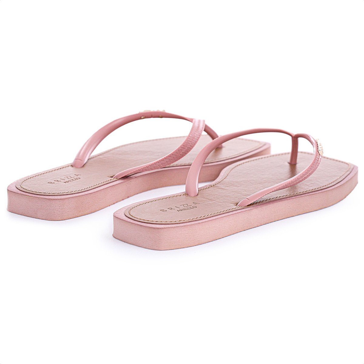Chinelo Brizza Arezzo Bico Quadrado Rosa Jelly - Feminino Rosa 5