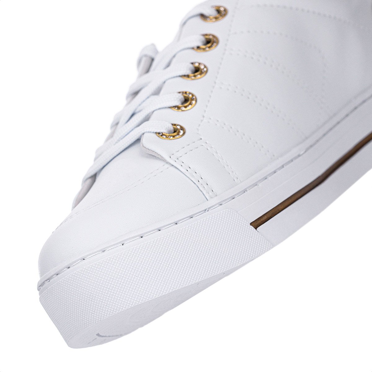 Tenis Ramarim Metalplus Branco e Dourado - Feminino Branco 7