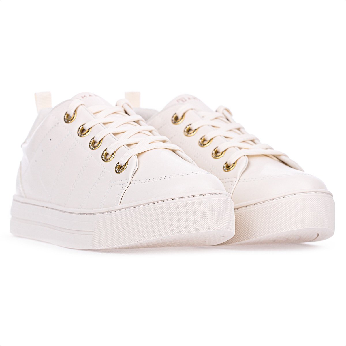Tenis Ramarim Reptil Camurca Off White - Feminino Branco 3
