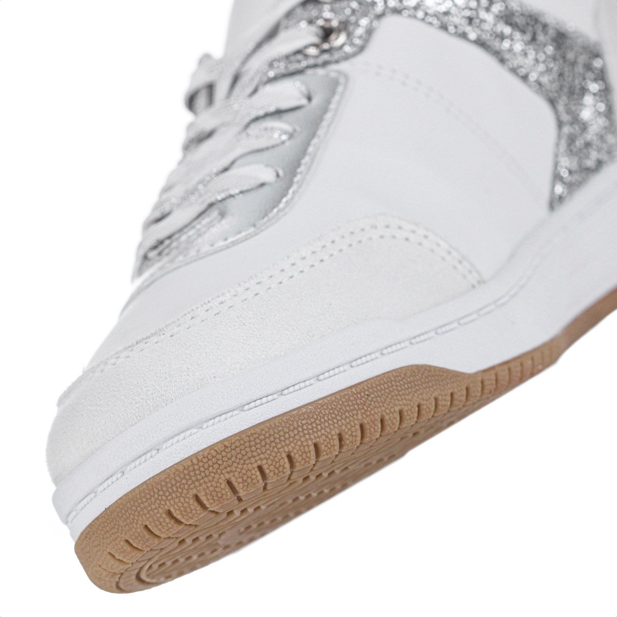 Tenis Ramarim Ice com Brilho Branco e Prata - Feminino Branco 3