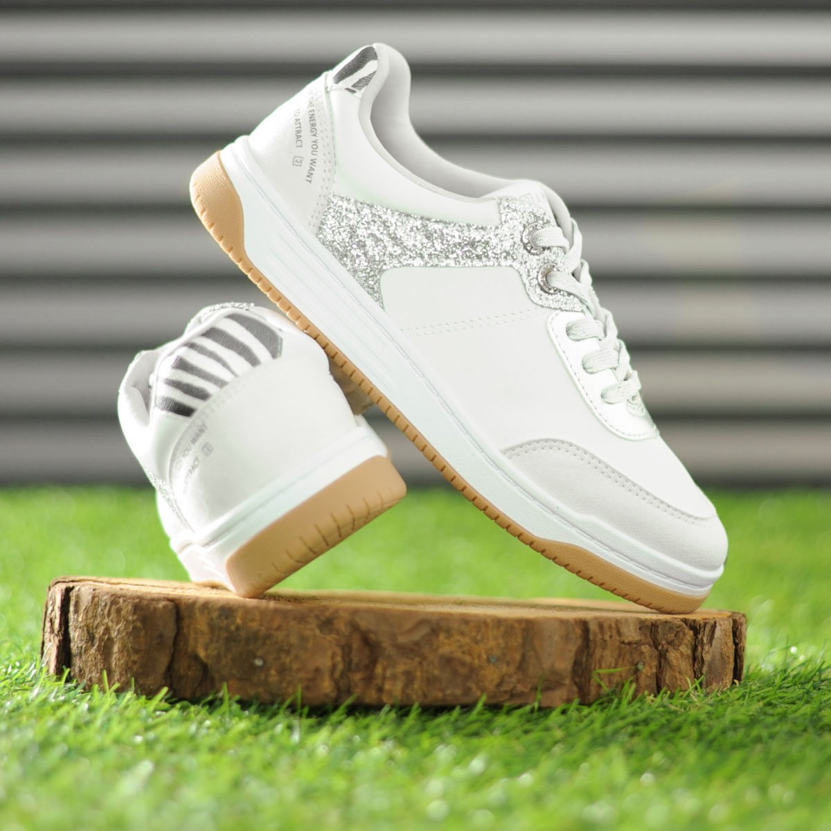 Tenis Ramarim Ice com Brilho Branco e Prata - Feminino Branco 7