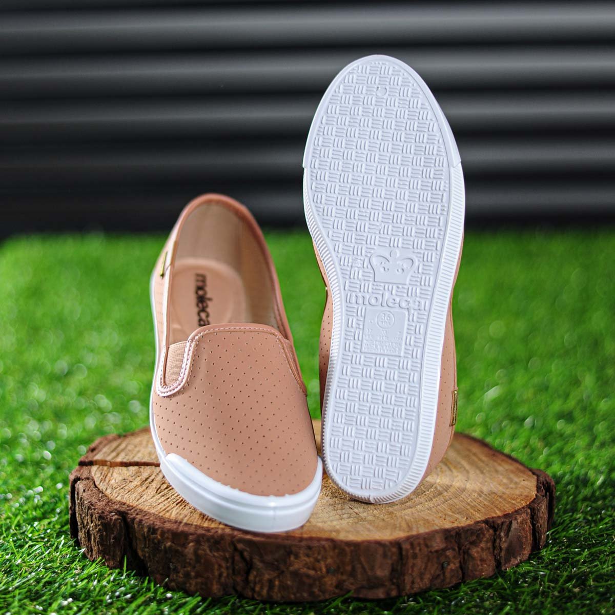 Alpargata Moleca Microfuros Nude - Feminino Bege 7