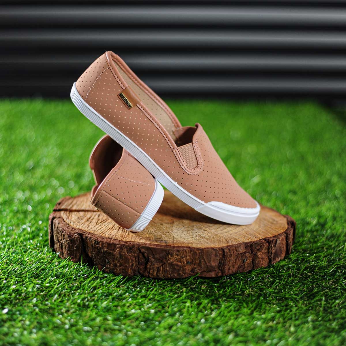 Alpargata Moleca Microfuros Nude - Feminino Bege 8