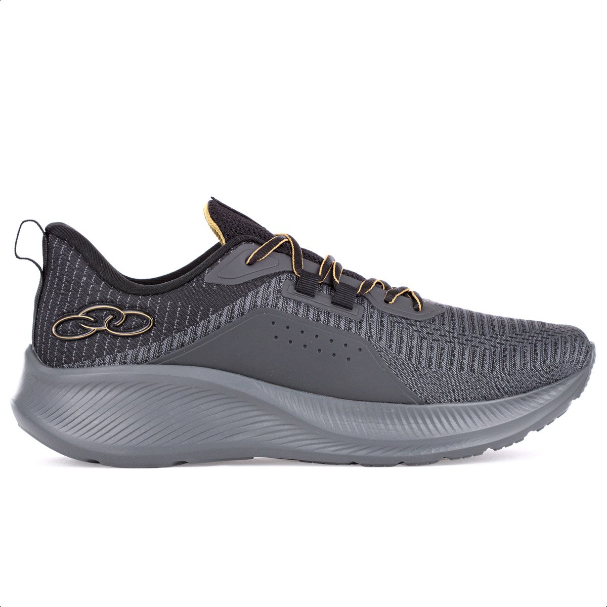 Tenis Olympikus Chroma Chumbo e Preto - Masculino Cinza